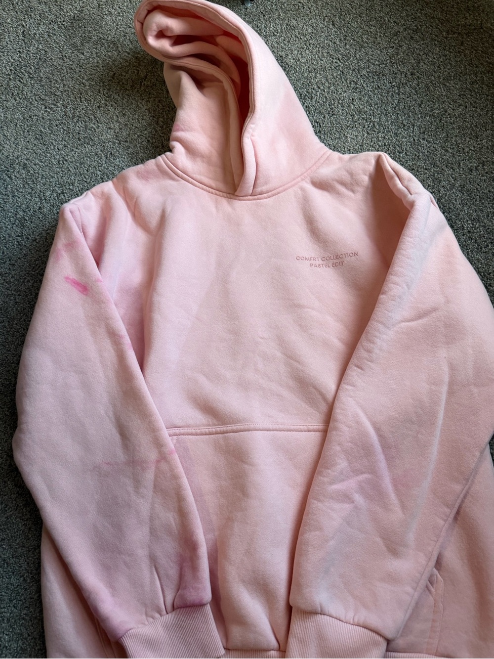 Comfrt Pastel Pink Cozy Hooded Sweatshirt